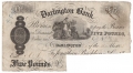 English Provincial Banks 5 Pounds, 31.10.1887